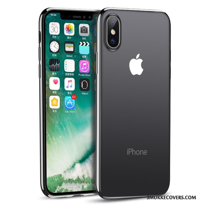 Etui iPhone X Blød Gennemsigtig Anti-fald, Cover iPhone X Silikone Telefonny