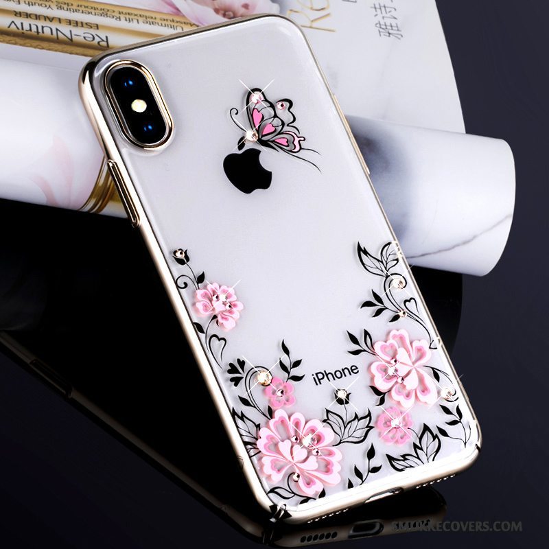 Etui iPhone X Farve Gennemsigtig Trendy, Cover iPhone X Tasker Telefonny