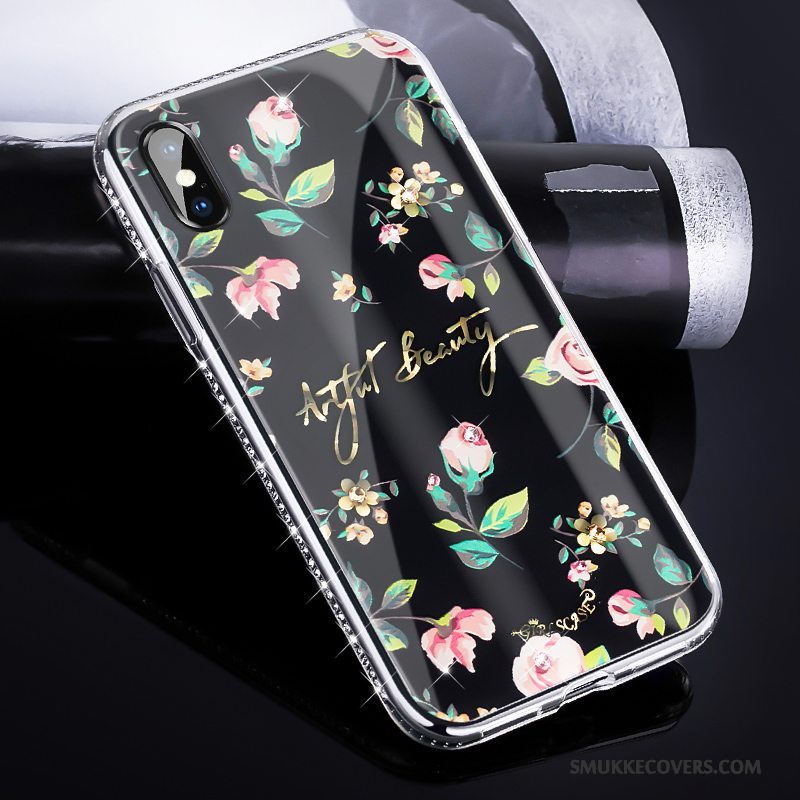 Etui iPhone X Luksus Ny Trendy, Cover iPhone X Farve Anti-fald Rød