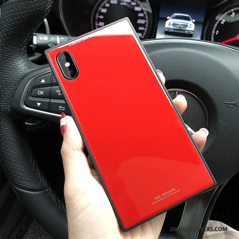 Etui iPhone X Luksus Telefonstor, Cover iPhone X Silikone Net Red Ny