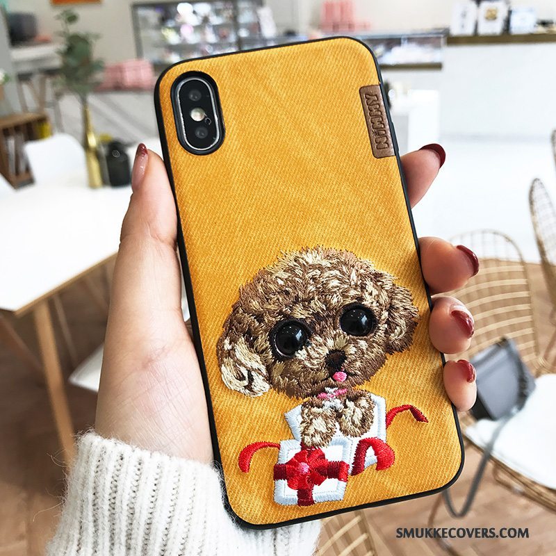 Etui iPhone X Ny Trendy, Cover iPhone X Telefonbroderi