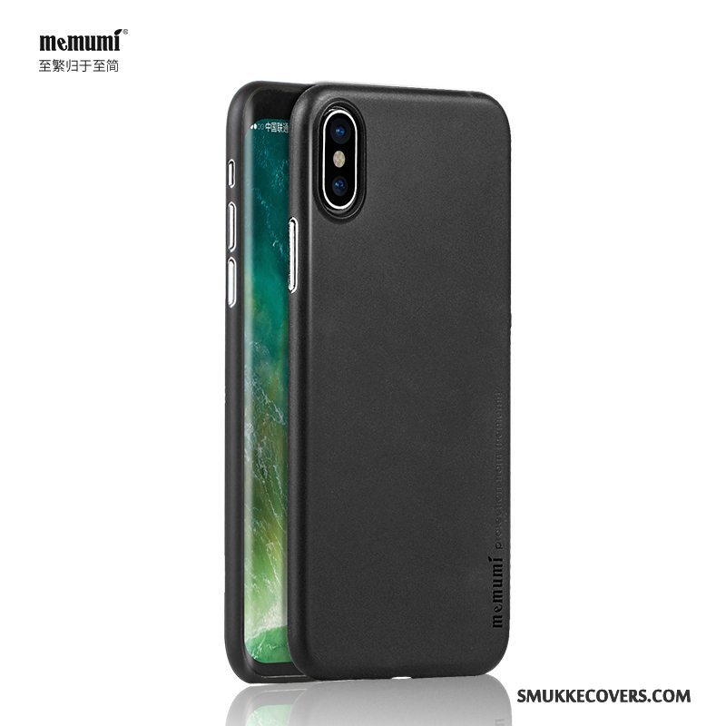 Etui iPhone X Tasker Ny Sort, Cover iPhone X Tynd Telefon