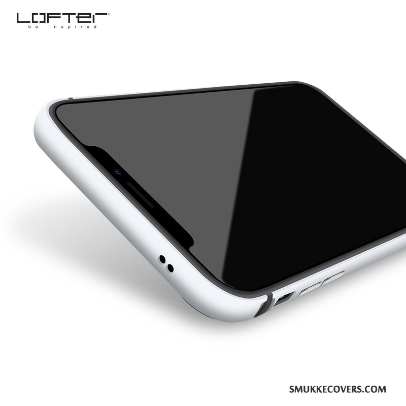 Etui iPhone X Tasker Sølv Business, Cover iPhone X Silikone Ny Hvid