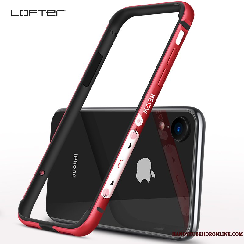 Etui iPhone Xr Cartoon Ny Udstrålende, Cover iPhone Xr Silikone Telefonrød