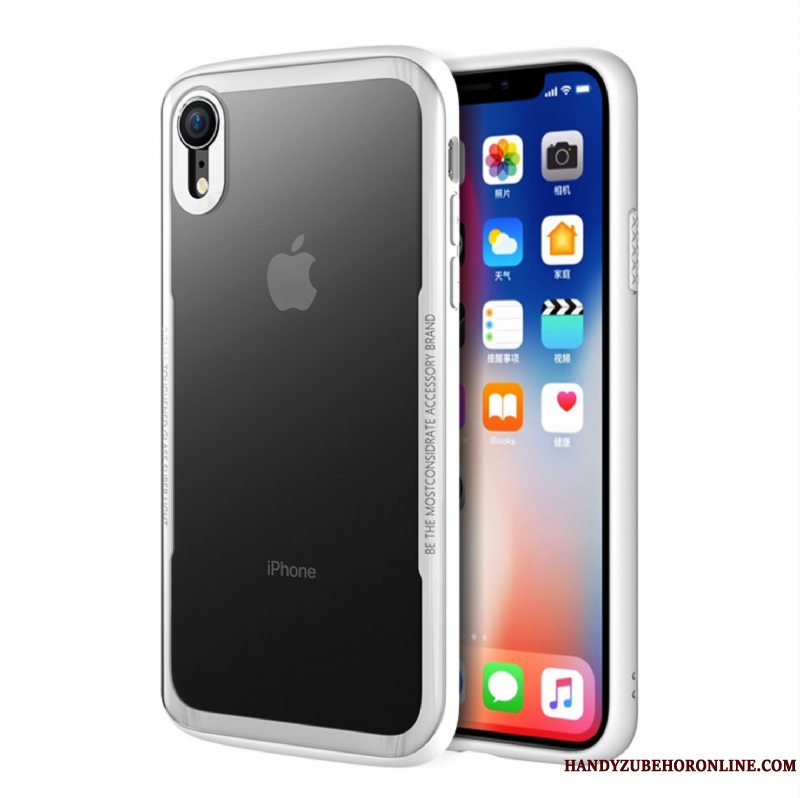 Etui iPhone Xr Hvid Gennemsigtig, Cover iPhone Xr Trendy Telefon