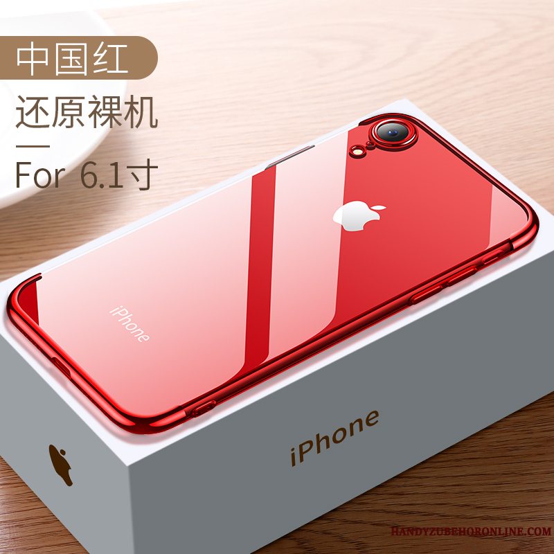 Etui iPhone Xr Tasker Anti-fald Ny, Cover iPhone Xr Silikone Trendy Rød