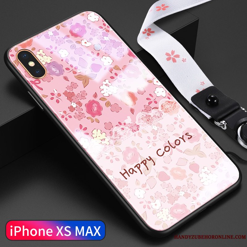 Etui iPhone Xs Max Tasker Trendy Tynd, Cover iPhone Xs Max Anti-fald Glas