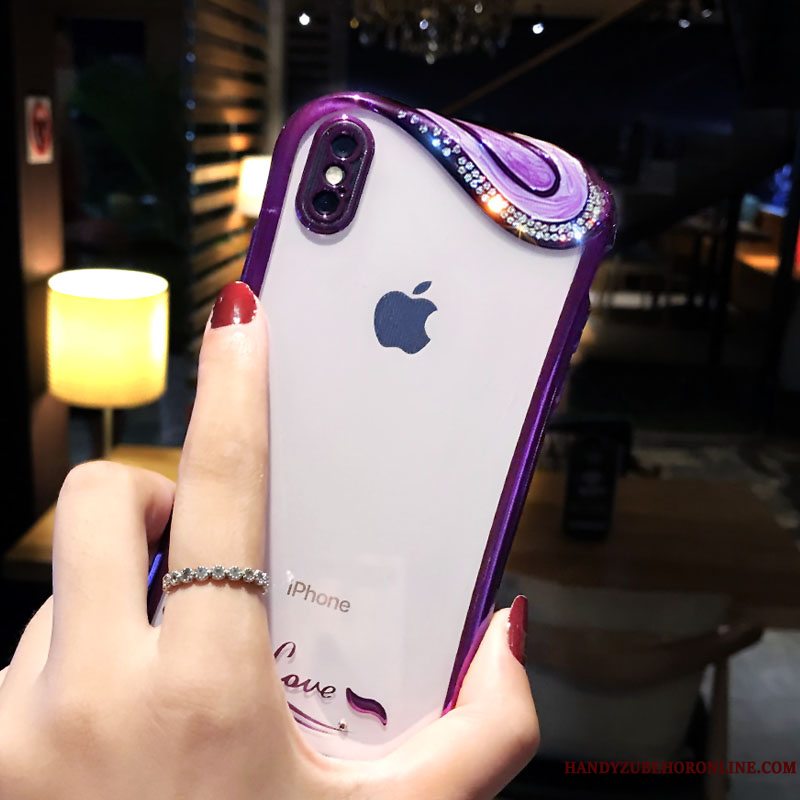 Etui iPhone Xs Strass Af Personlighed Vind, Cover iPhone Xs Kreativ Etnisk Telefon