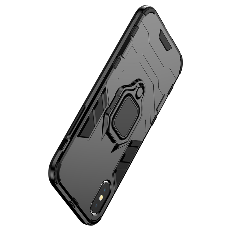 Etui iPhone Xs Support Ny Hård, Cover iPhone Xs Tasker Anti-fald Trendy