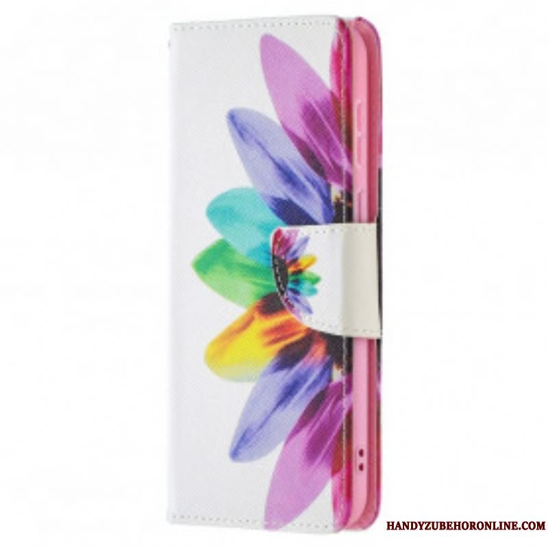 Flip Cover Huawei P50 Akvarel Blomst