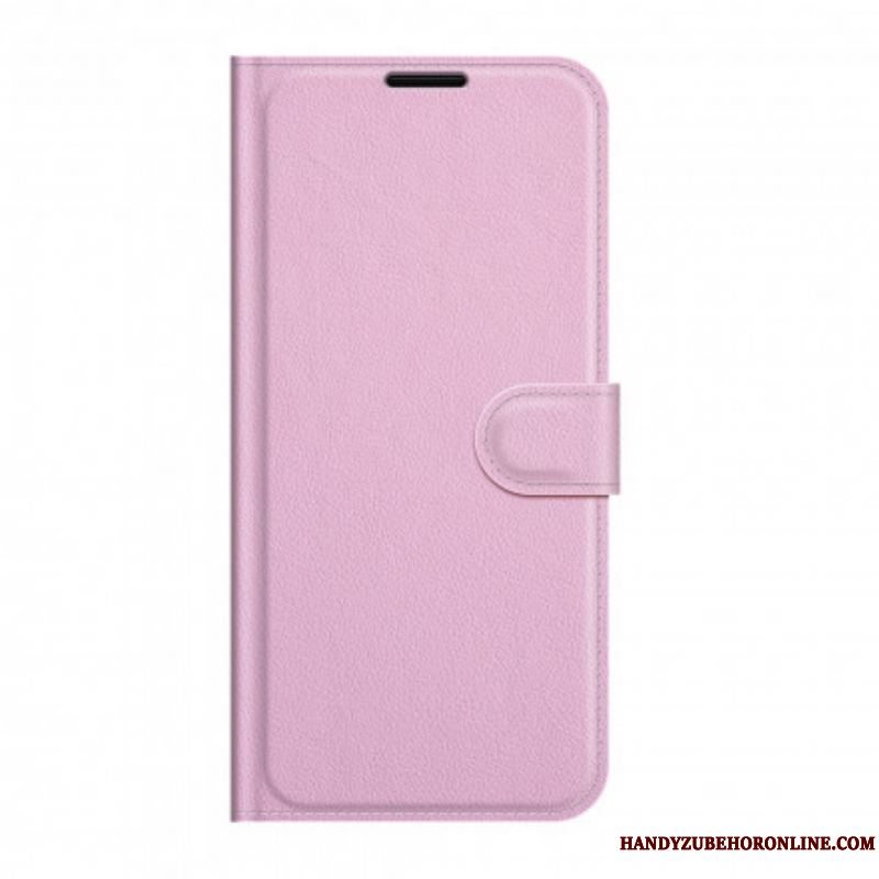 Flip Cover Huawei P50 Pro Klassisk Litchi Læder Stil