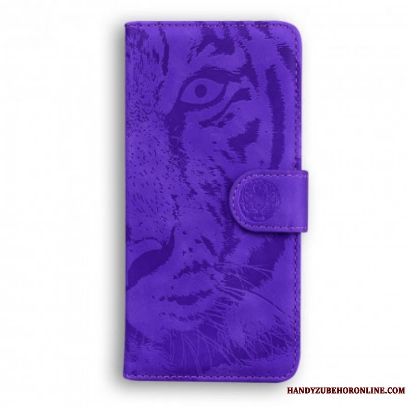 Flip Cover Huawei P50 Pro Tiger Ansigtsprint