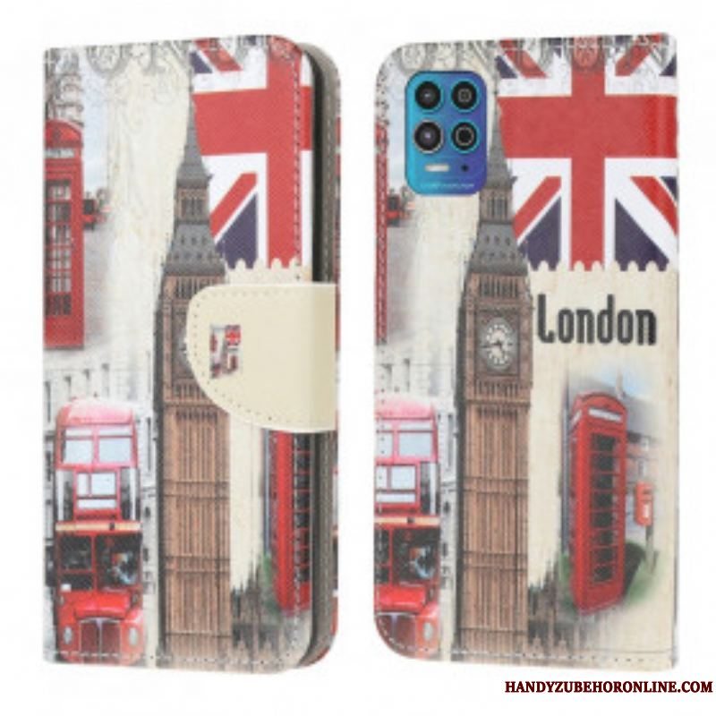 Flip Cover Moto G100 London Liv