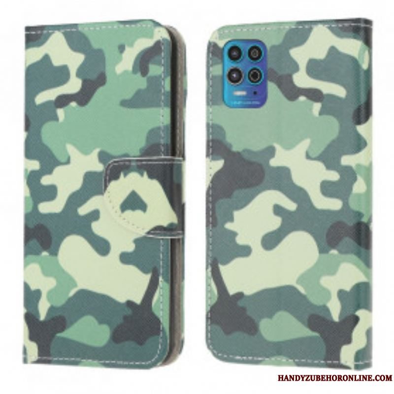 Flip Cover Moto G100 Militær Camouflage