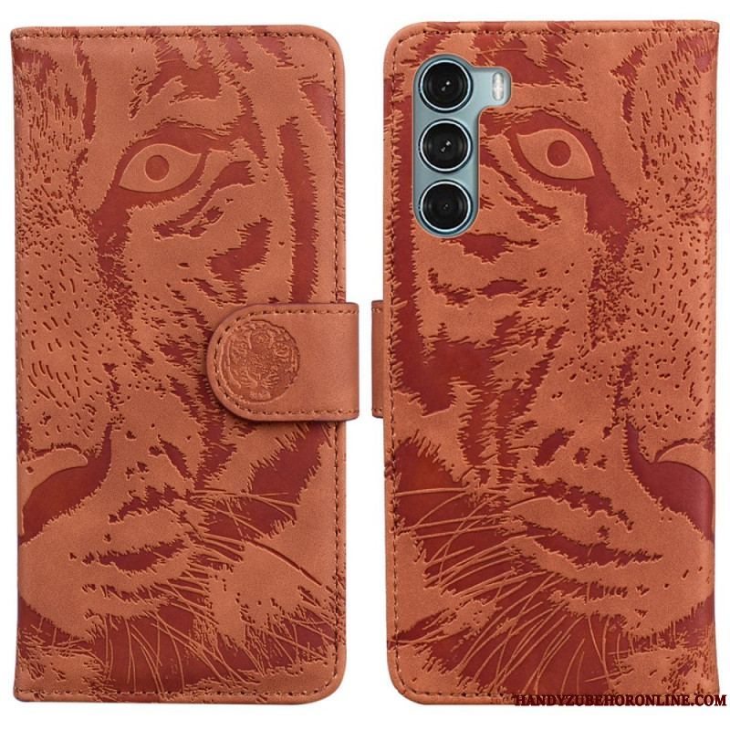 Flip Cover Moto G200 5G Tiger Ansigtsprint