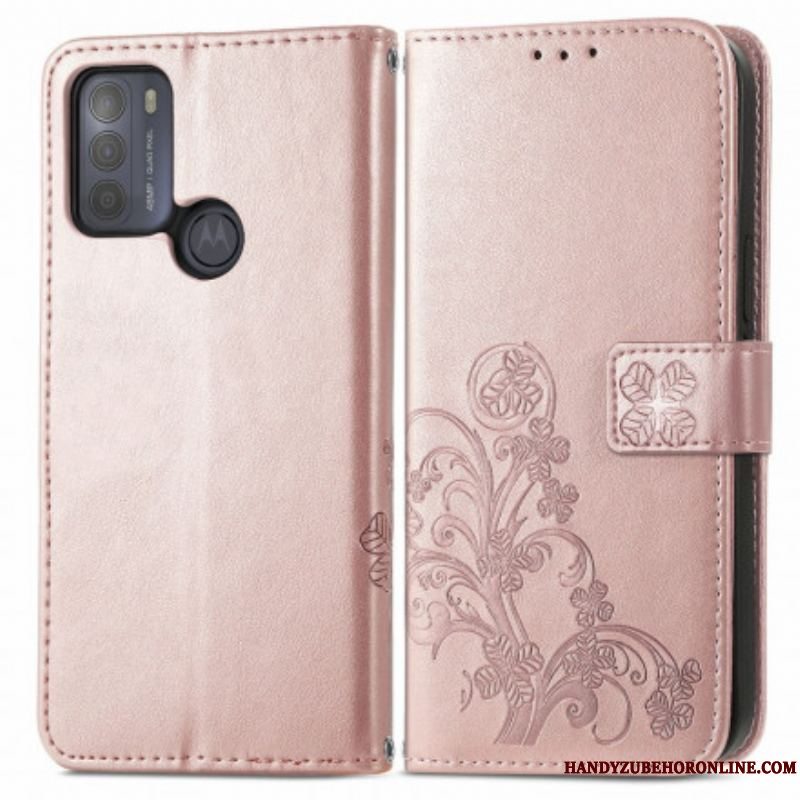 Flip Cover Moto G50 Asiatiske Blomster