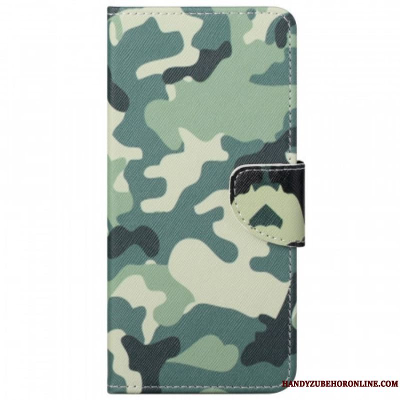 Flip Cover Moto G51 5G Militær Camouflage