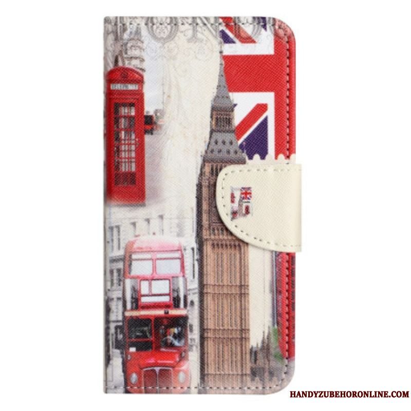 Flip Cover Moto G73 5G London Liv