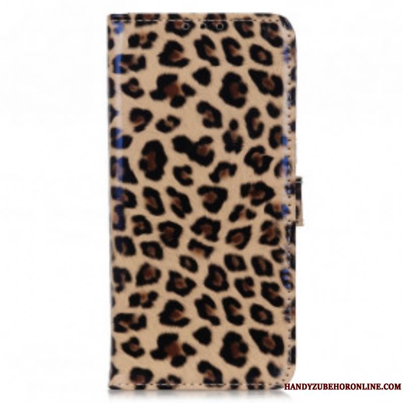 Flip Cover Motorola Edge 20 Pro Leopard