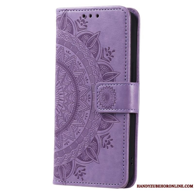 Flip Cover Motorola Edge 40 Pro Mandala Sun Med Snor