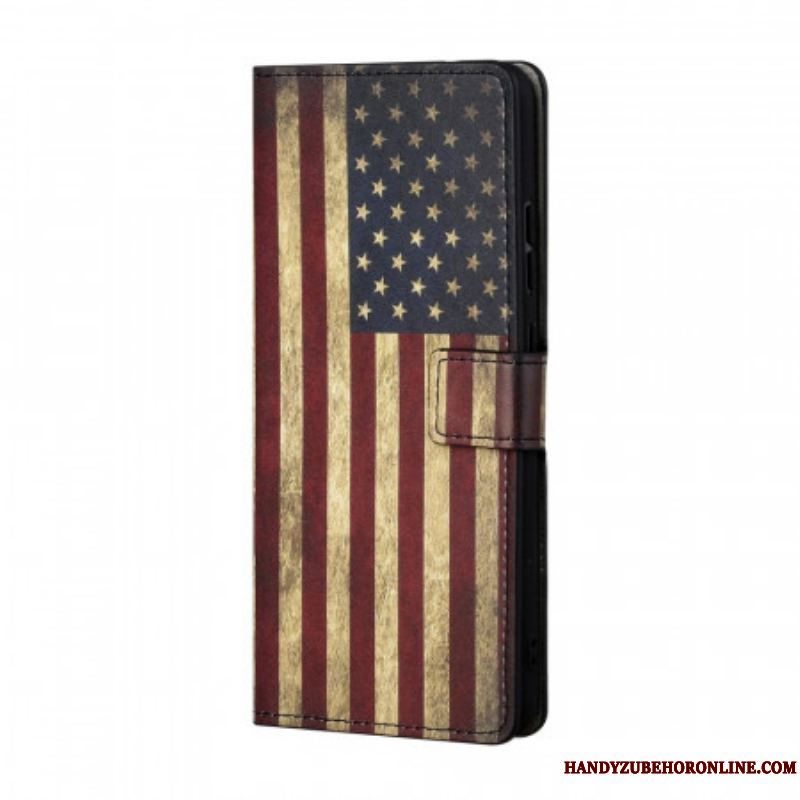 Flip Cover Samsung Galaxy A13 5G / A04s Amerikansk Flag