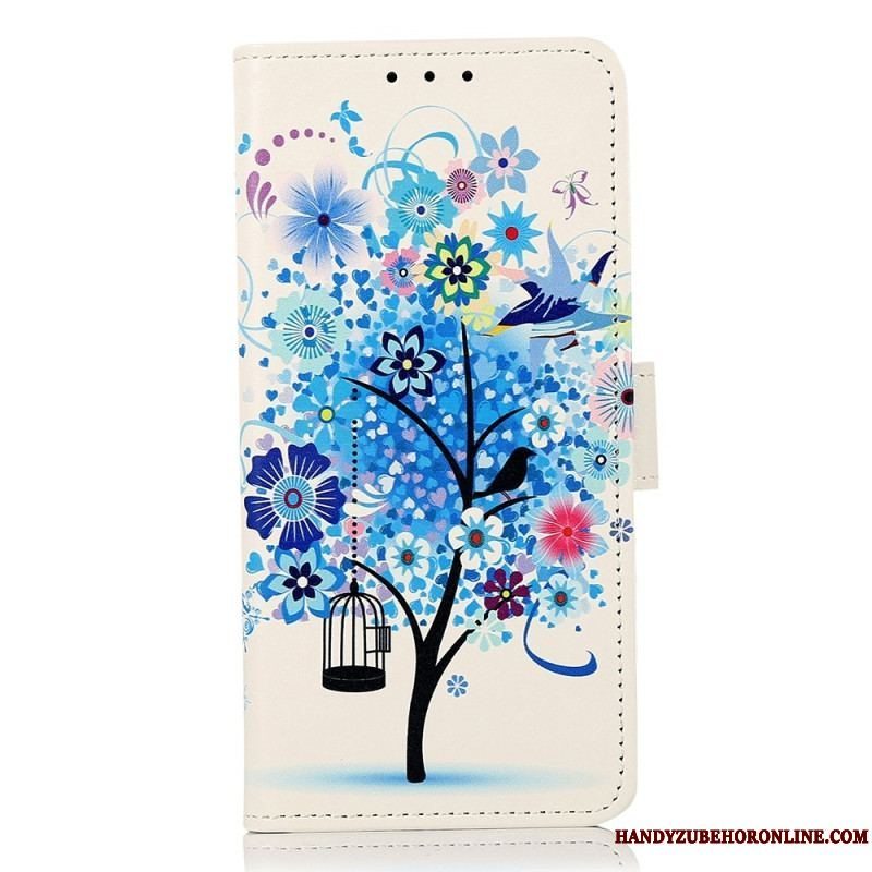 Flip Cover Samsung Galaxy A14 / A14 5G Blomstrende Træ