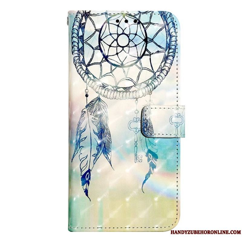 Flip Cover Samsung Galaxy A14 / A14 5G Med Snor Strap Dream Catcher