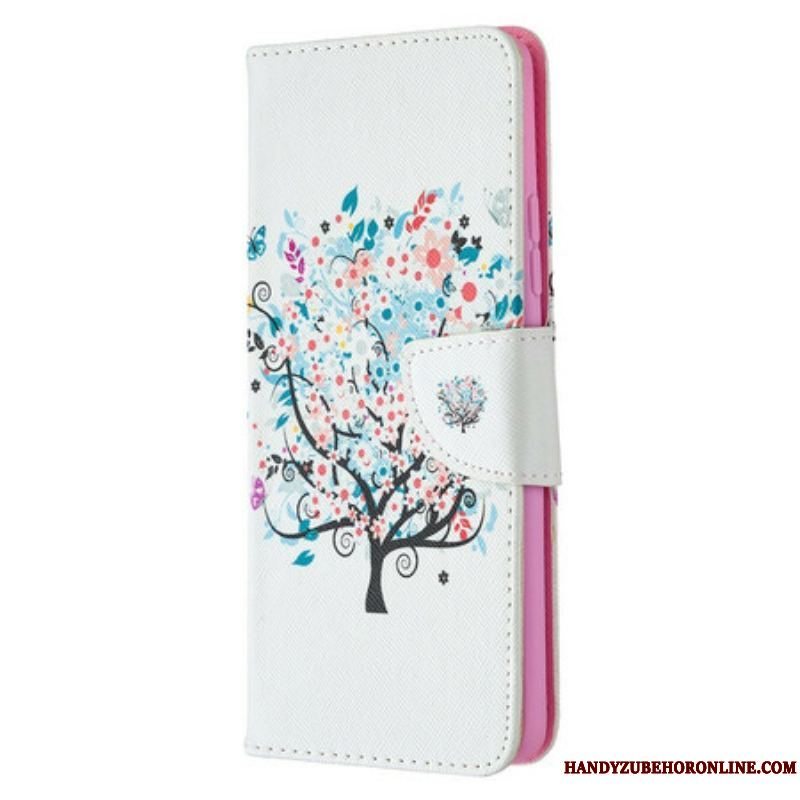 Flip Cover Samsung Galaxy A42 5G Blomstret Træ