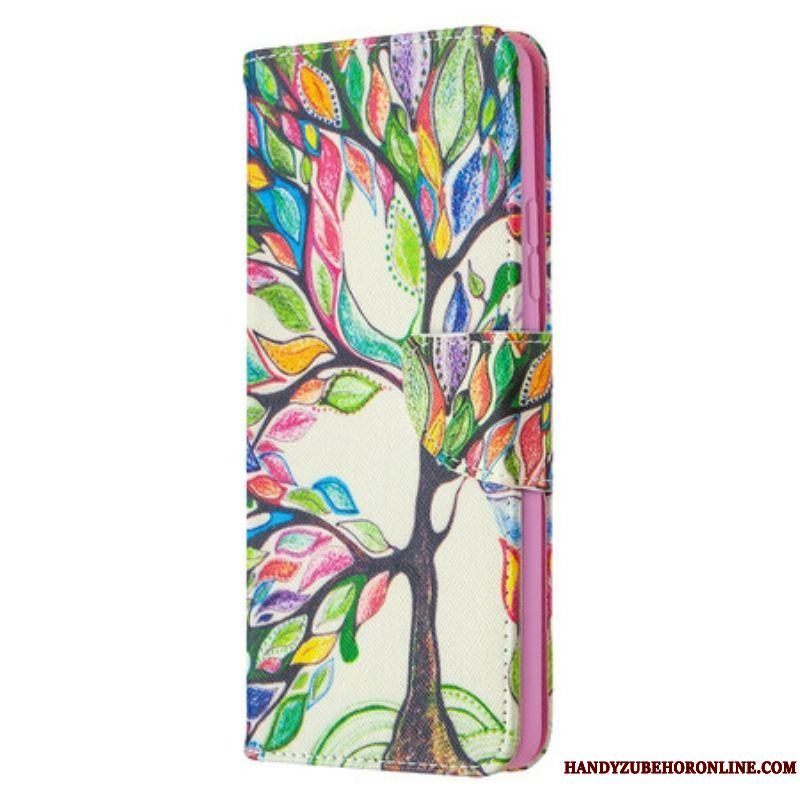 Flip Cover Samsung Galaxy A42 5G Farverigt Træ