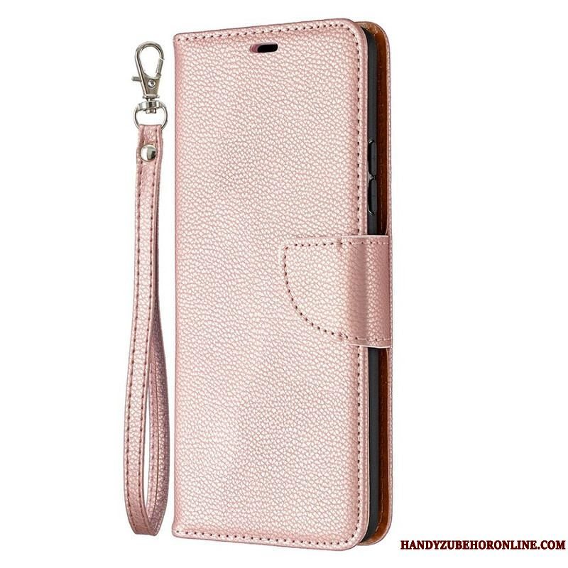 Flip Cover Samsung Galaxy A42 5G Læder Cover Litchi Rabat Oblique