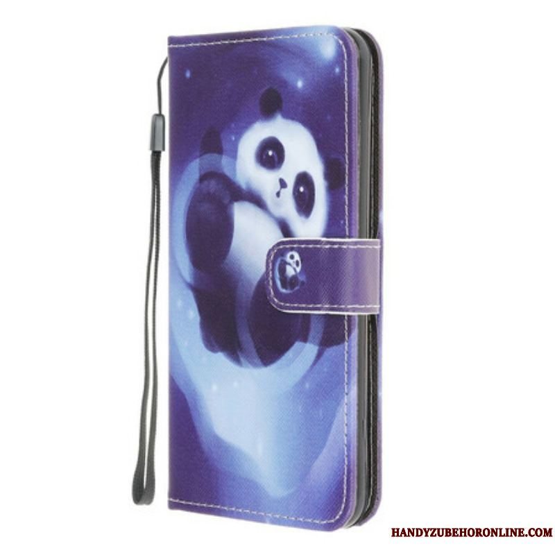 Flip Cover Samsung Galaxy A42 5G Med Snor Panda Space Med Snor