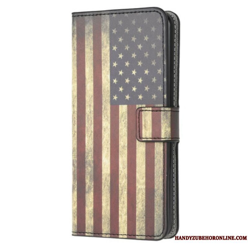 Flip Cover Samsung Galaxy A52 4G / A52 5G / A52s 5G Amerikansk Flag