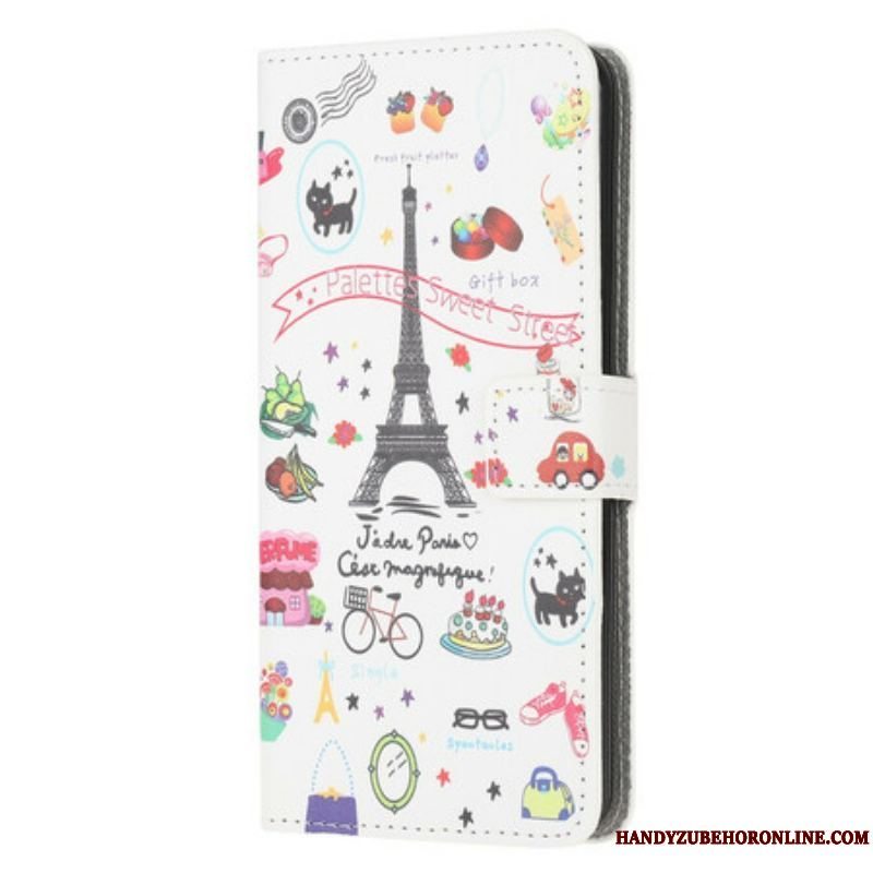 Flip Cover Samsung Galaxy A52 4G / A52 5G / A52s 5G Jeg Elsker Paris