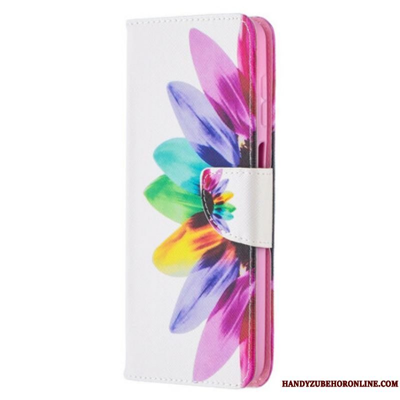 Flip Cover Samsung Galaxy M12 / A12 Akvarel Blomst