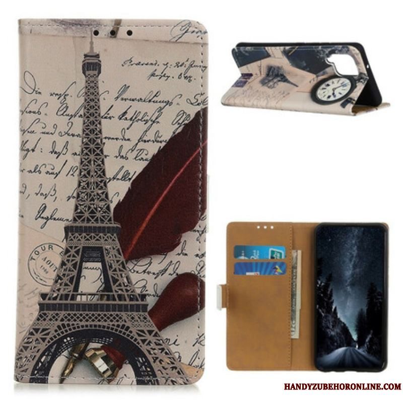Flip Cover Samsung Galaxy M12 / A12 Poetens Eiffeltårn