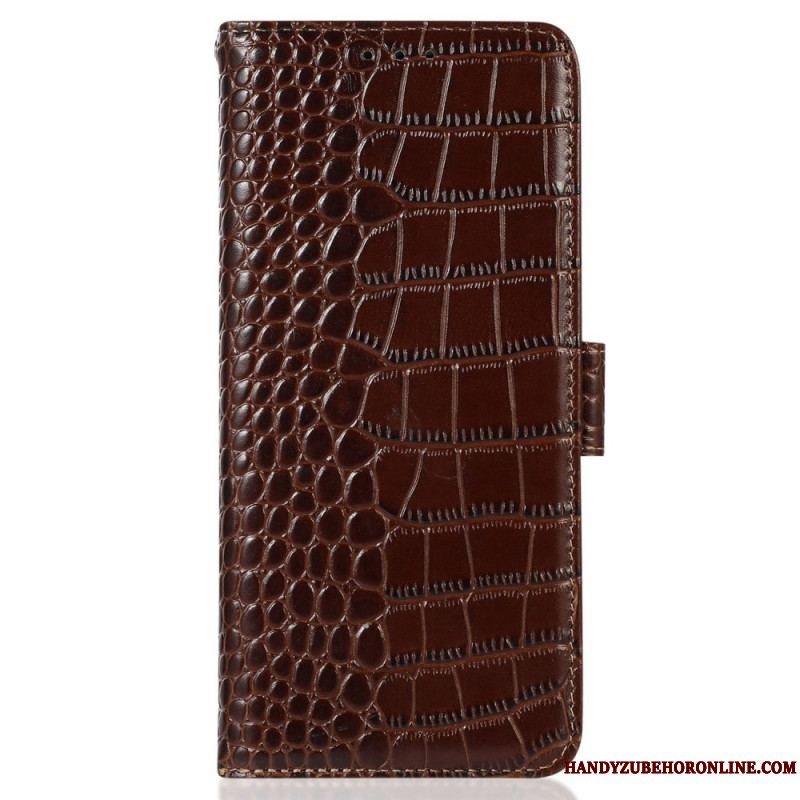 Flip Cover Samsung Galaxy M13 Crocodile Style Rfid