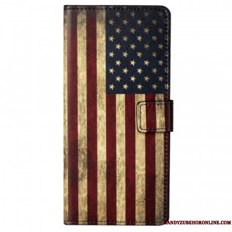 Flip Cover Samsung Galaxy M23 5G Amerikansk Flag