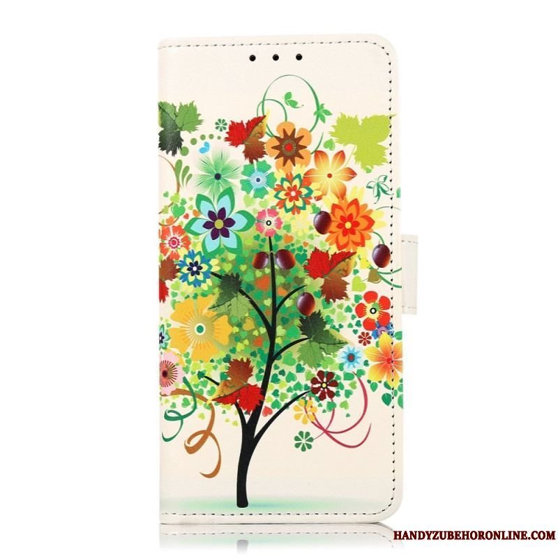 Flip Cover Samsung Galaxy M23 5G Blomstrende Træ