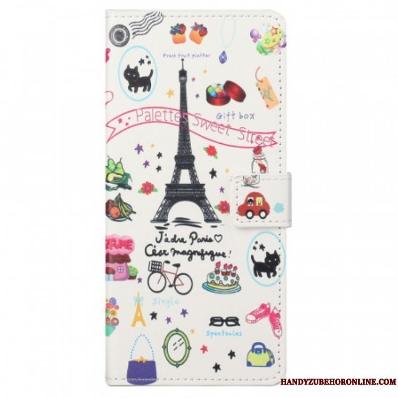 Flip Cover Samsung Galaxy M23 5G Jeg Elsker Paris