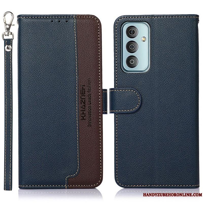 Flip Cover Samsung Galaxy M23 5G Lychee Style Rfid Khazneh