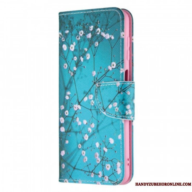 Flip Cover Samsung Galaxy M32 Blomstrende Træ