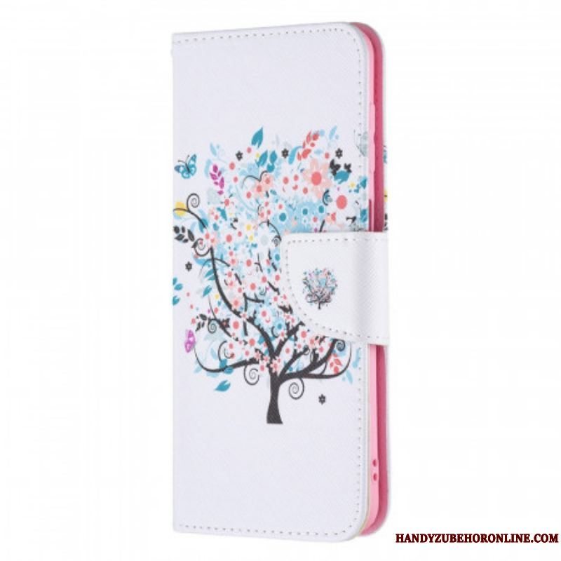 Flip Cover Samsung Galaxy M32 Blomstret Træ