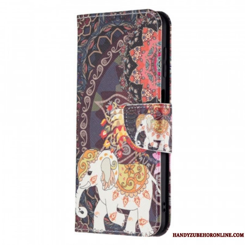 Flip Cover Samsung Galaxy M32 Indisk Elefant