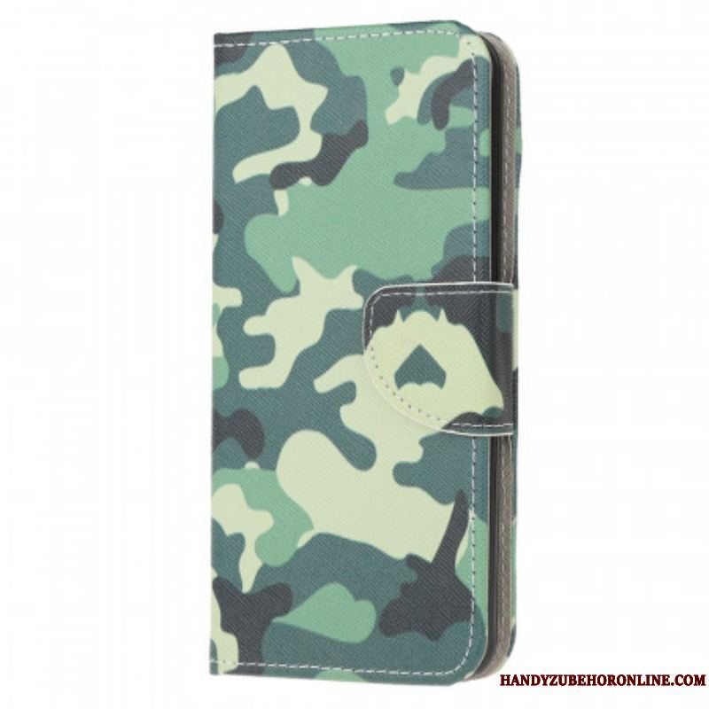 Flip Cover Samsung Galaxy M32 Militær Camouflage