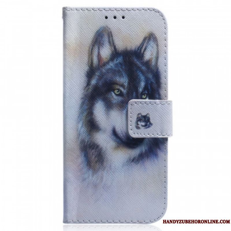 Flip Cover Samsung Galaxy M33 5G Akvarel Hund