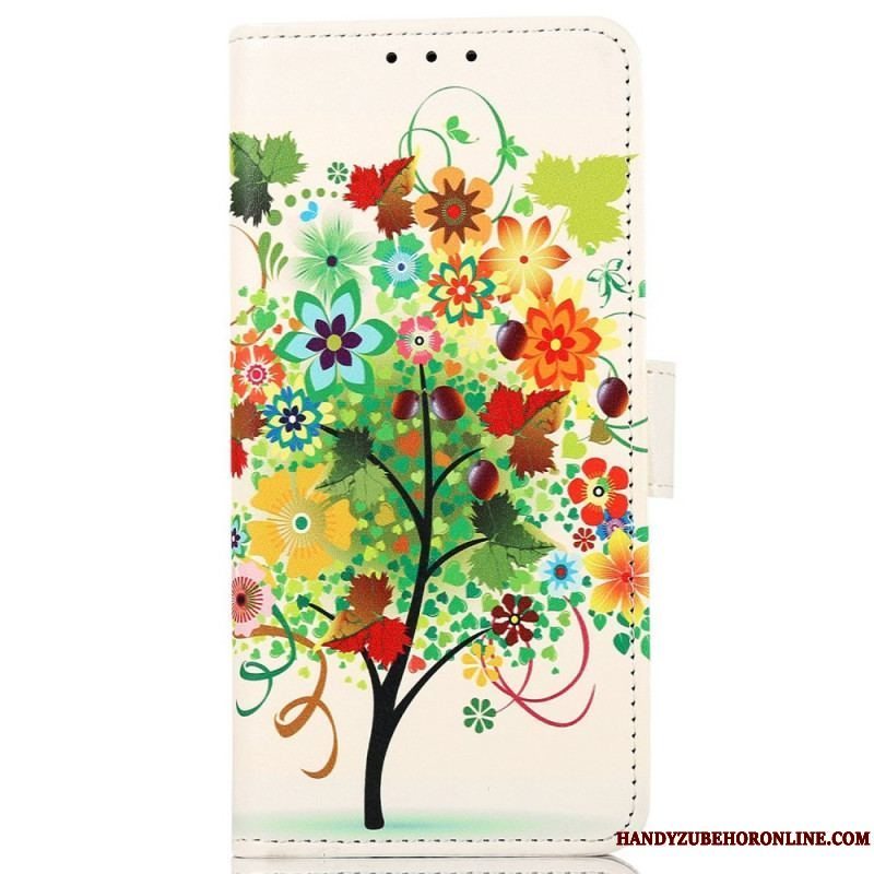 Flip Cover Samsung Galaxy M33 5G Blomstrende Træ