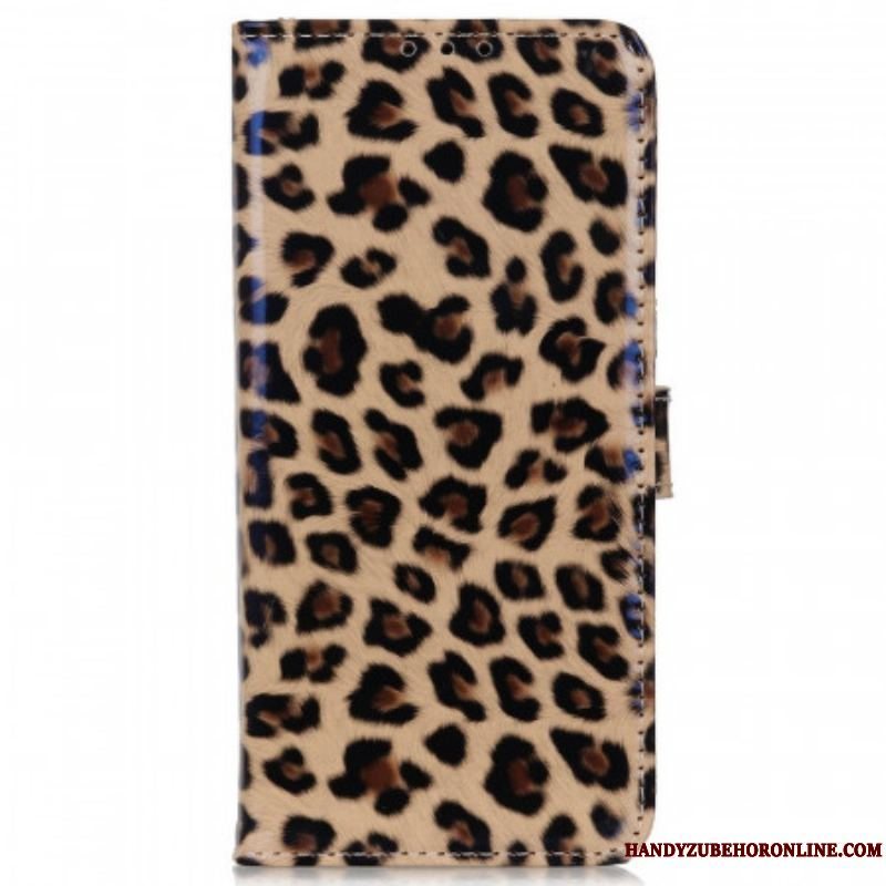 Flip Cover Samsung Galaxy M33 5G Lille Leopard Effekt