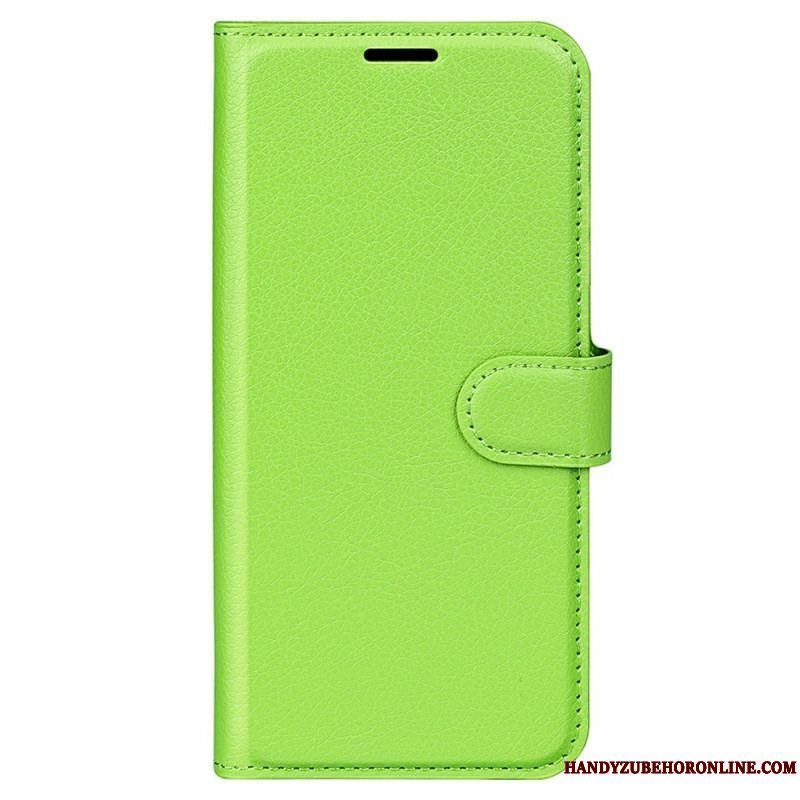 Flip Cover Samsung Galaxy M33 5G Lychee Læder Stil