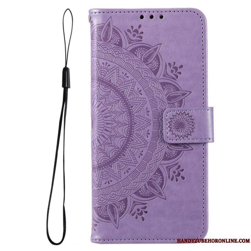 Flip Cover Samsung Galaxy M33 5G Med Snor Strappy Sun Mandala