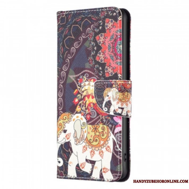 Flip Cover Samsung Galaxy M53 5G Indisk Elefant